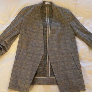 Babaton Blazer in plaid beige, size 6